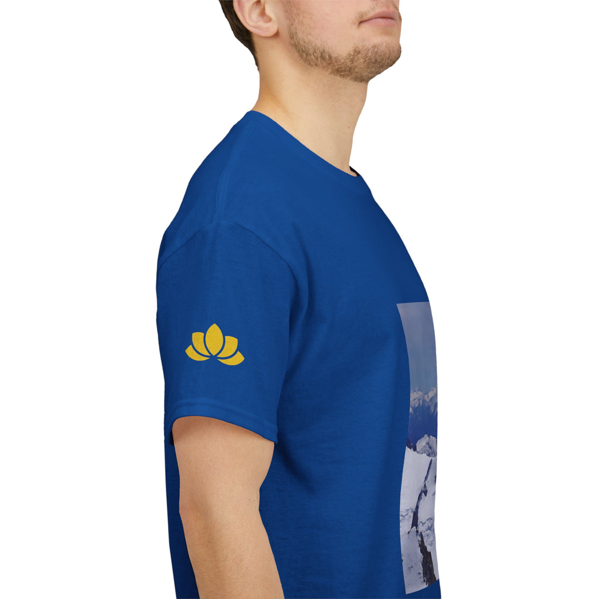 Unisex Heavy Cotton Tee - View from Mont Blanc