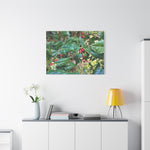 Stretched Matte Canvas - Ilex Aquifolium