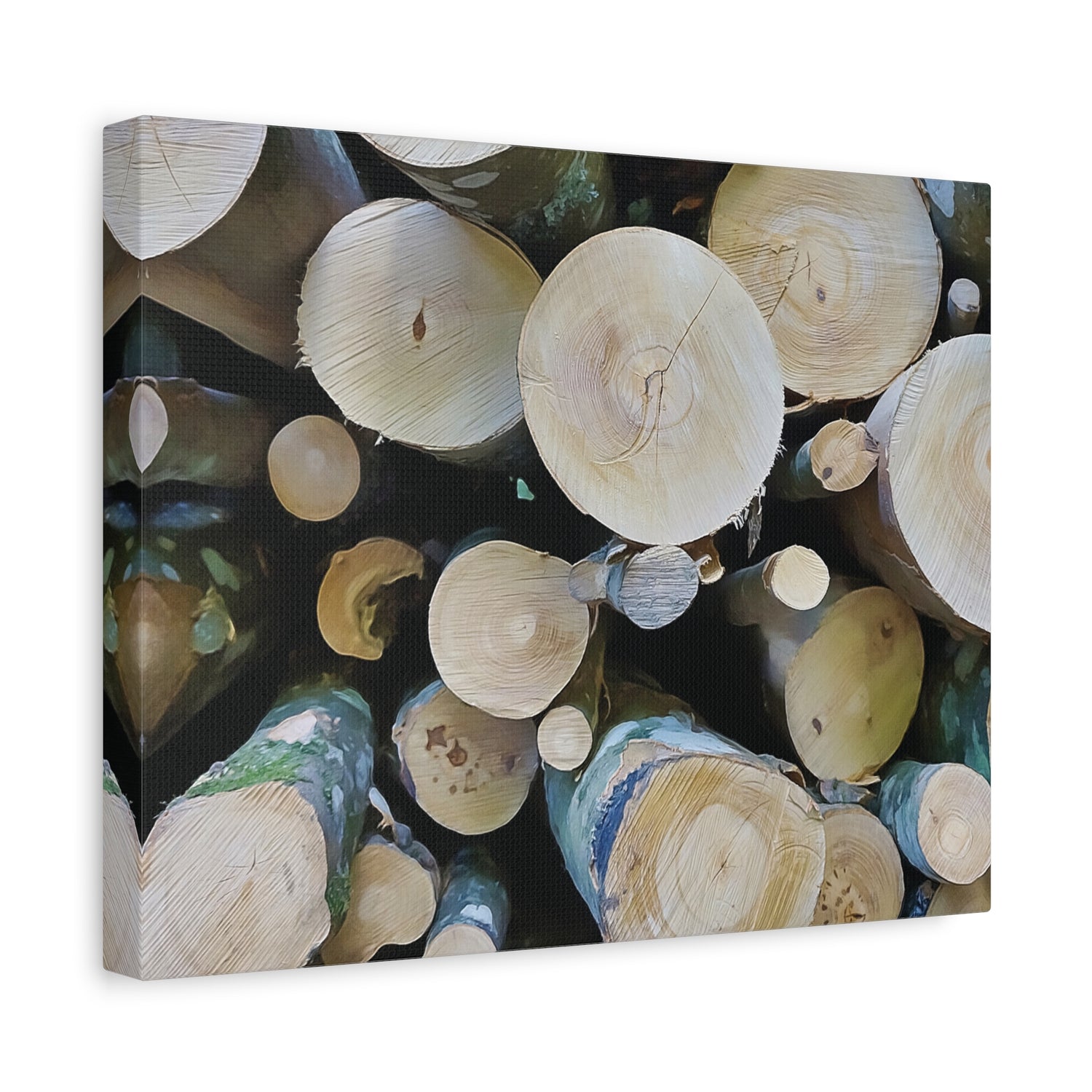 Stretched Matte Canvas - Wooden Trunks (Variant 1)