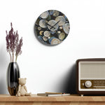 Acrylic Wall Clock - Poly Art - Wooden Trunks (Variant 5)