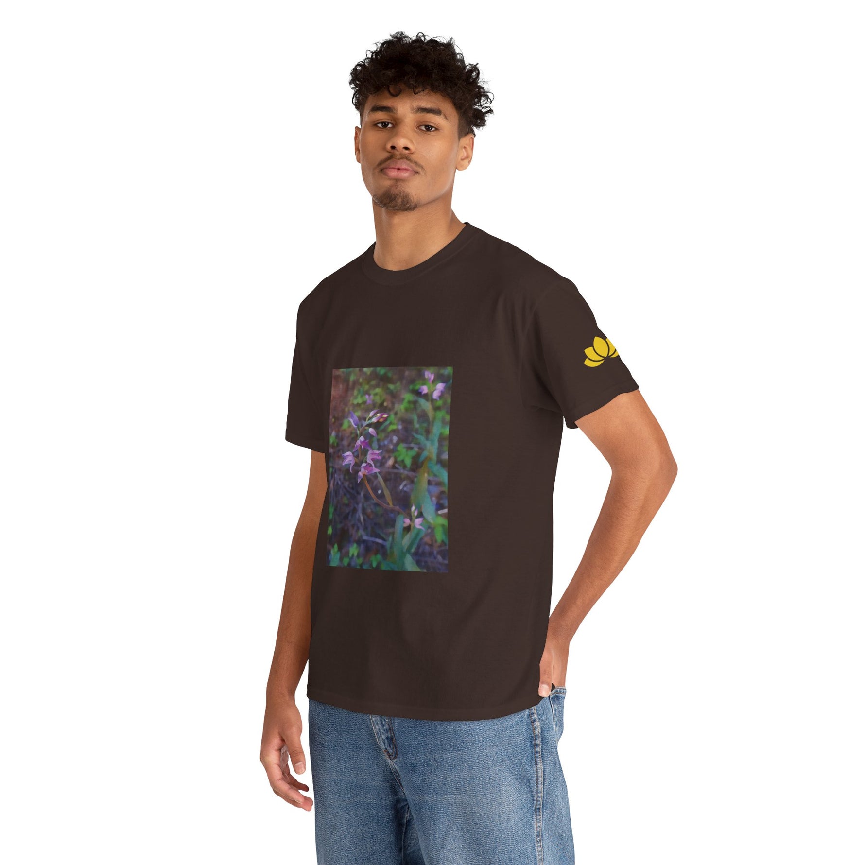 Unisex Heavy Cotton Tee - Flower of Cephalanthera Rubra
