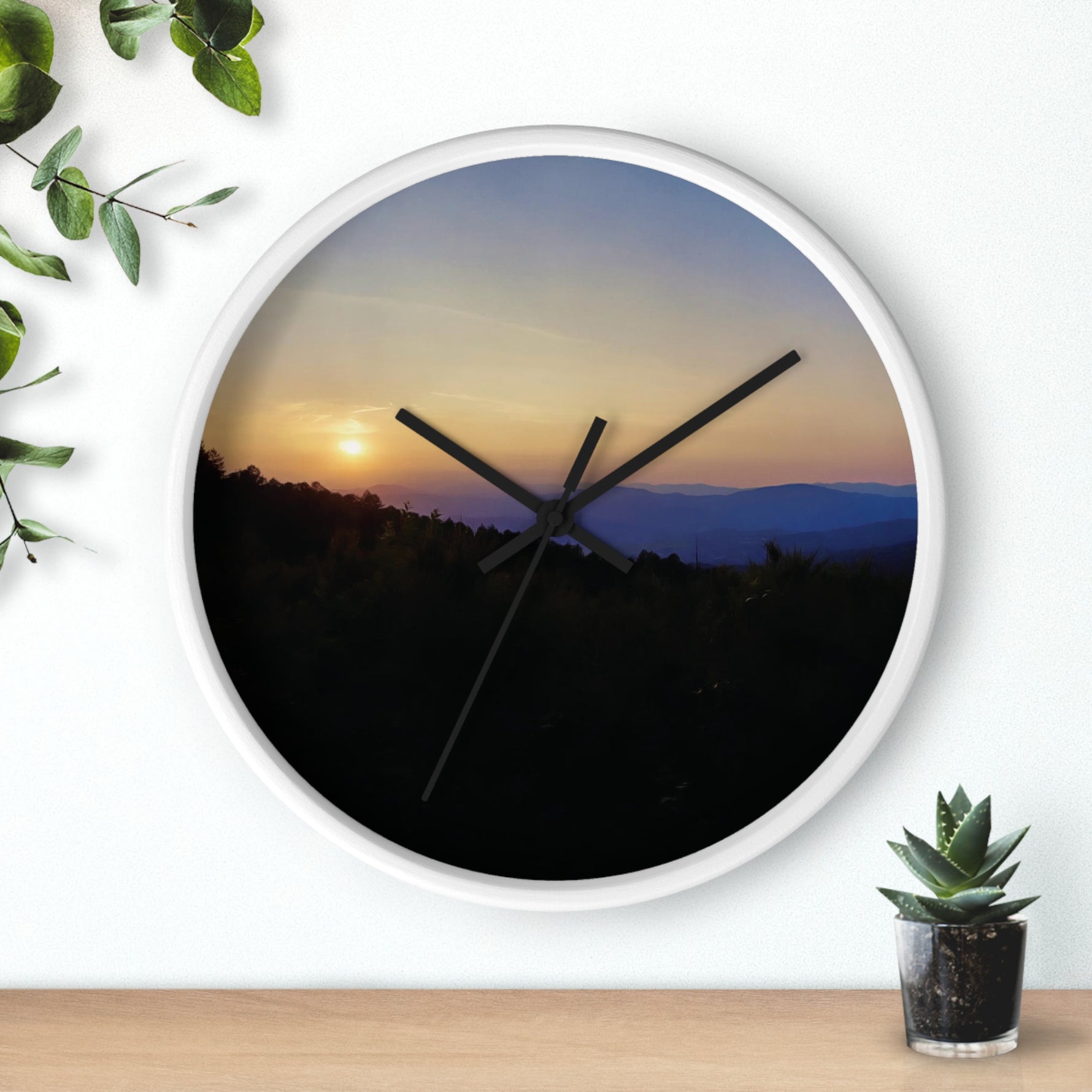 Wall Clock - Sunset Sky (Variant 2)