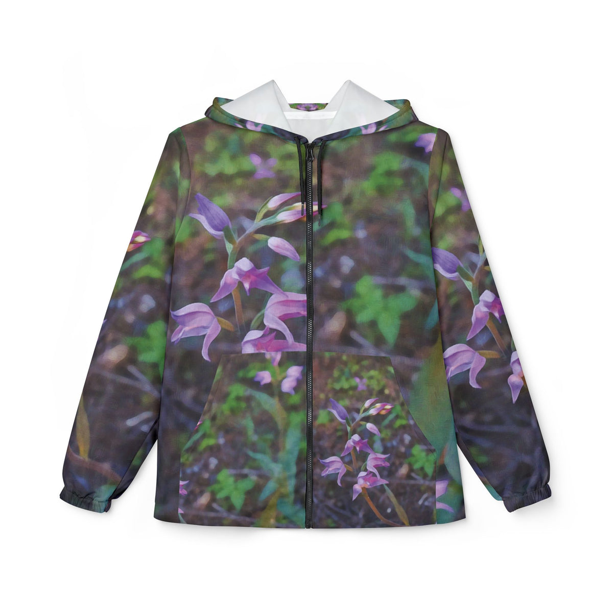 Windbreaker Jacket - Flower of Cephalanthera Rubra