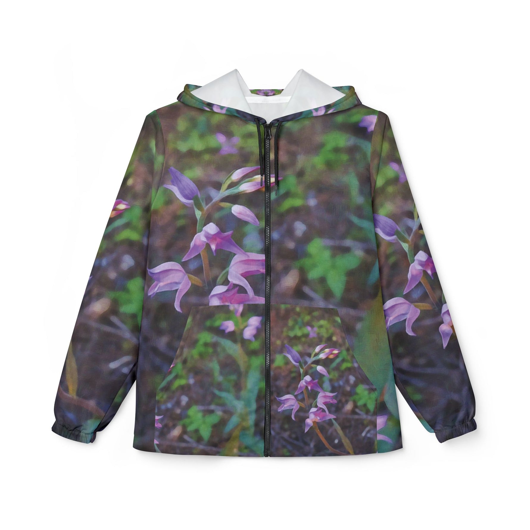 Windbreaker Jacket - Flower of Cephalanthera Rubra