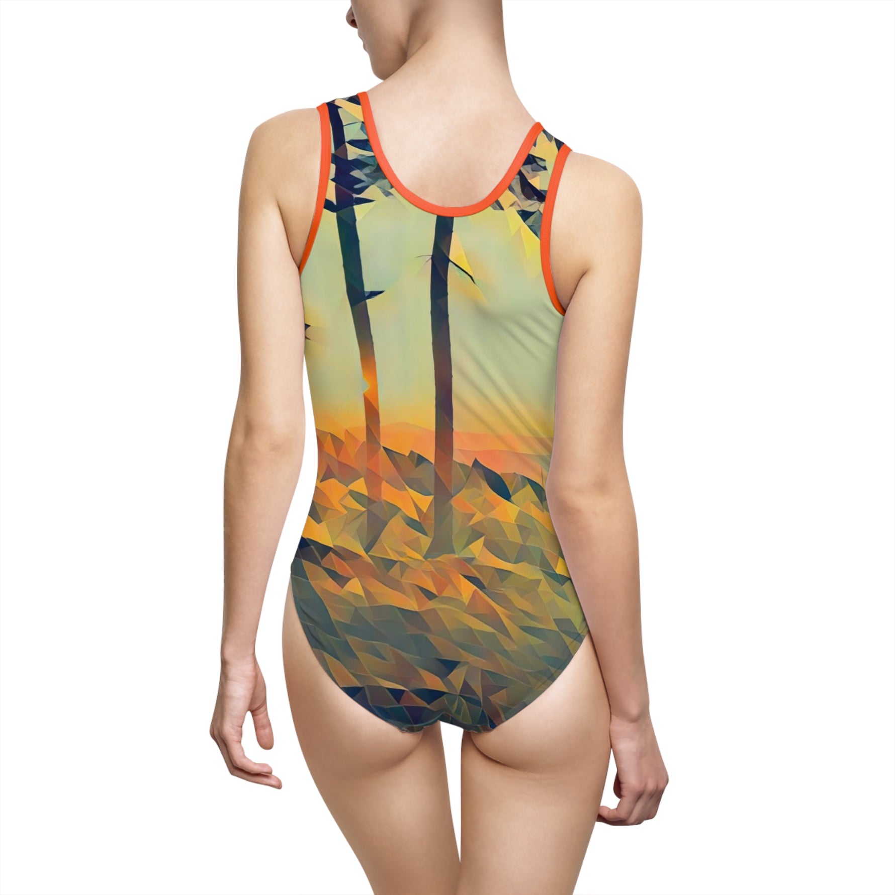 Swimsuit - Poly Art - Forest Sunset (Variant 1)