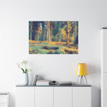 Stretched Matte Canvas - Poly Art - Forest (Variant 15)