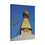 Stretched Matte Canvas - Nepal, Stupa with Buddha's Eyes (Variant 4)