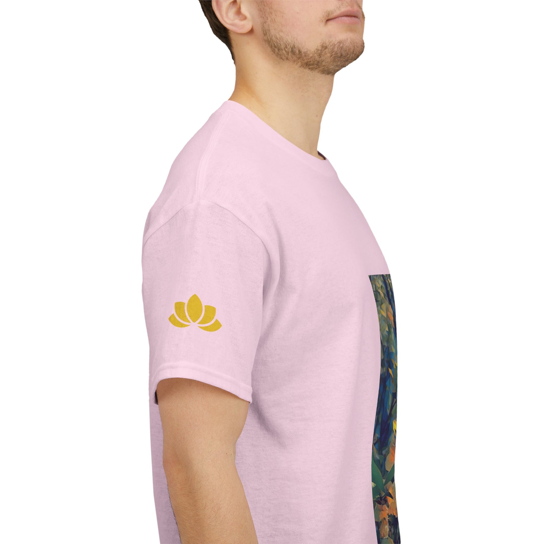 Unisex Heavy Cotton Tee - Poly Art - Apple's Tree Flower (Variant 2)