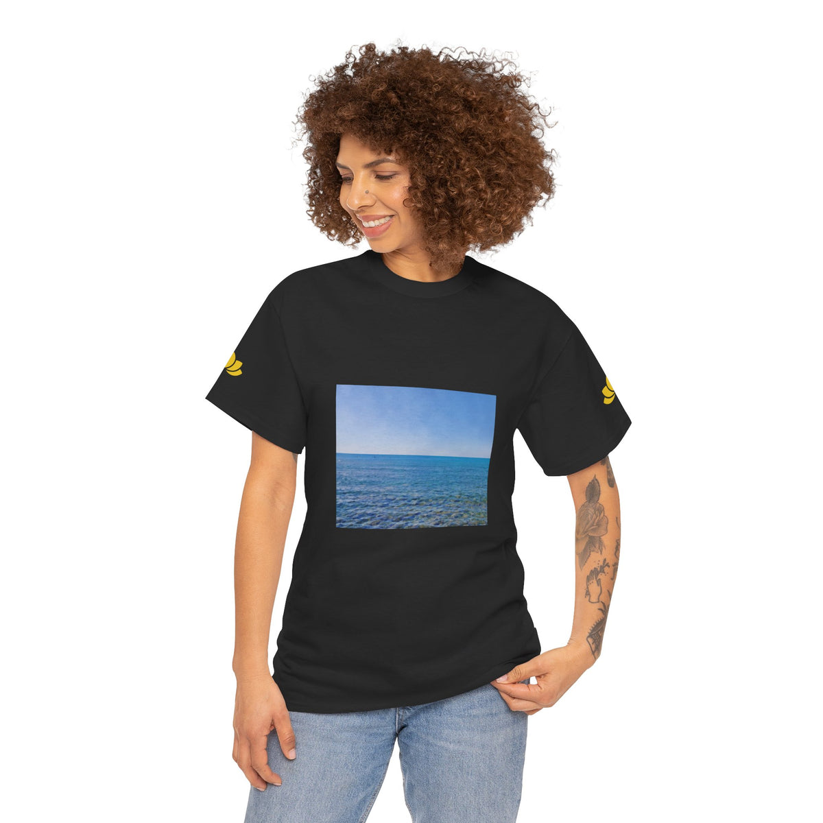 Unisex Heavy Cotton Tee - Sea (Variant 2)
