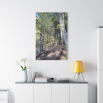 Stretched Matte Canvas - Poly Art - Forest (Variant 03)