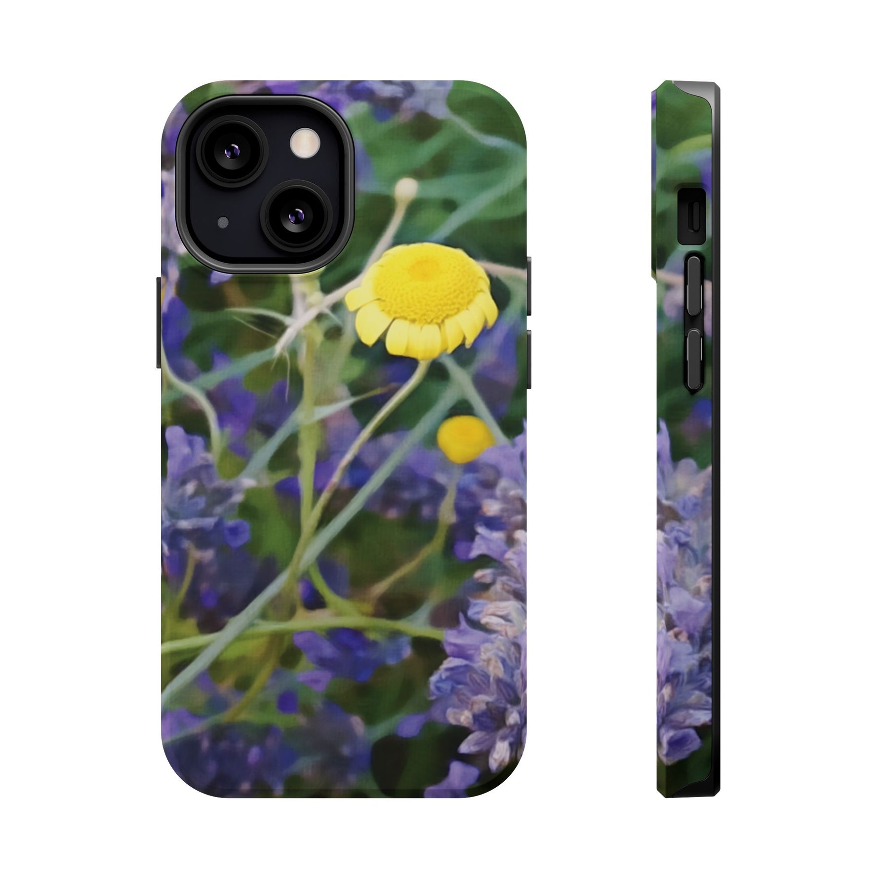 Magnetic Tough Phone Case - Flower of Lavender and Chamomile