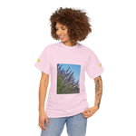 Unisex Heavy Cotton Tee - Flower of Lavender with Bombus