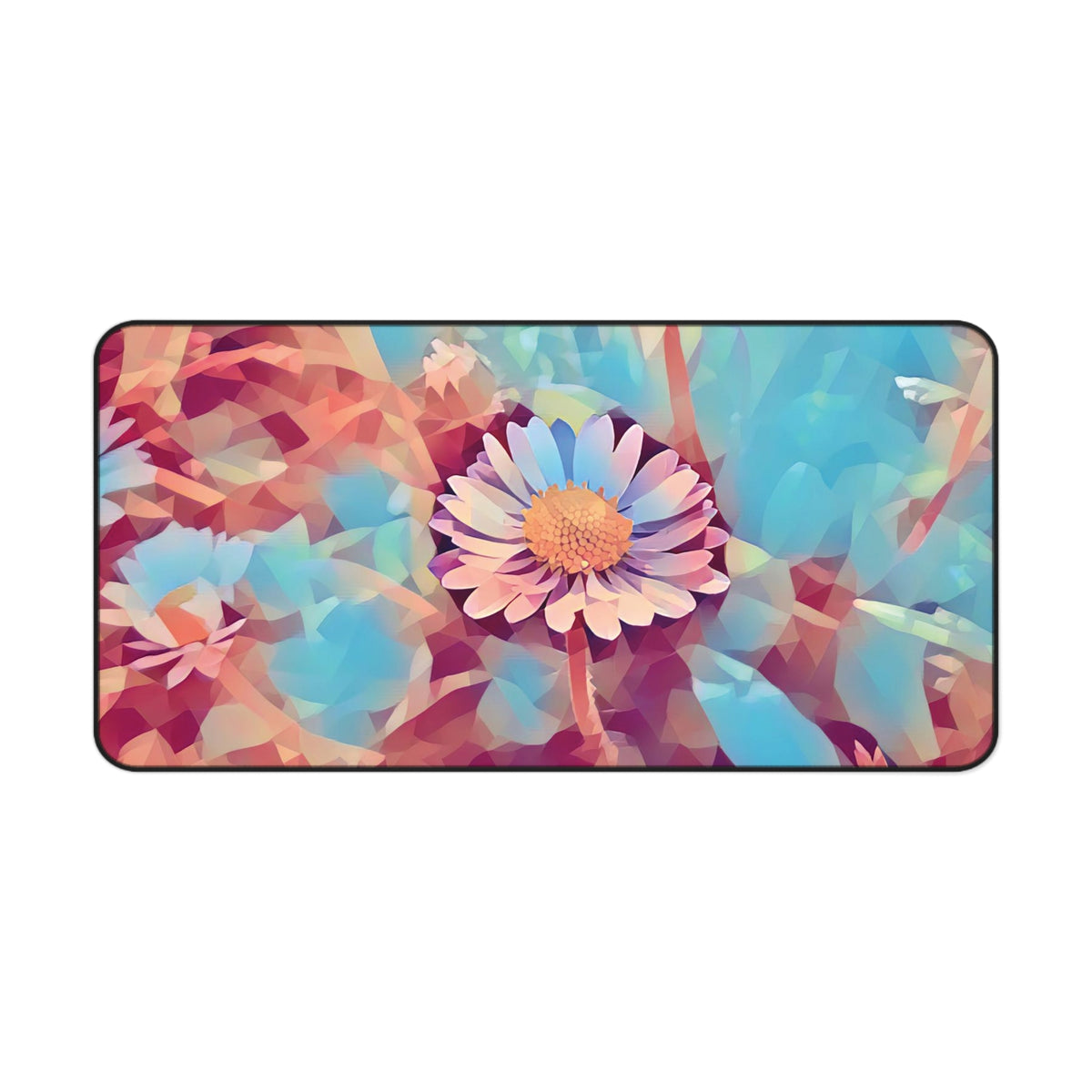 Desk Mat - Poly Art - Flower of Daisies (Variant 6)