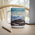 Ceramic White Cup 15oz - Sea (Variant 05)