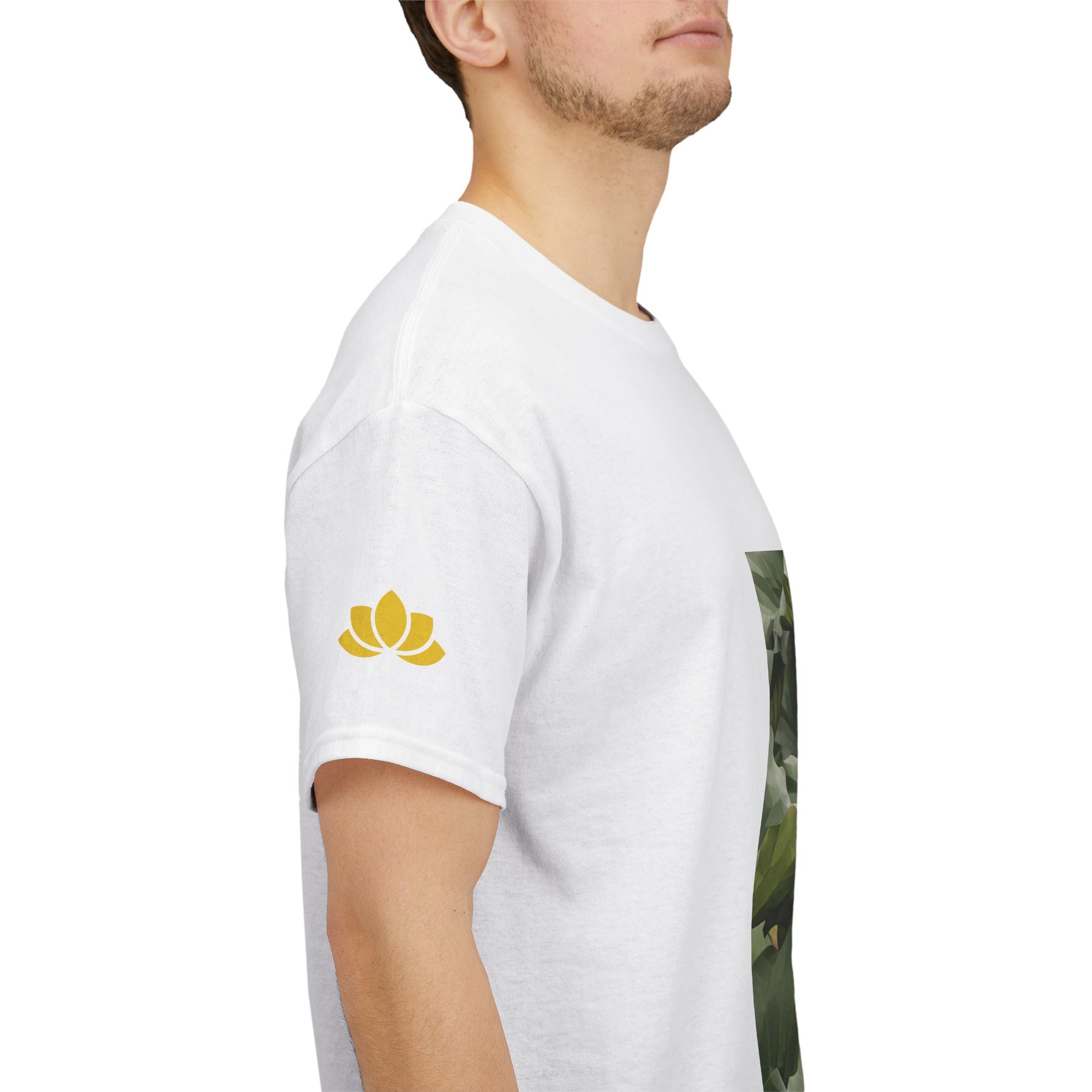 Unisex Heavy Cotton Tee - Poly Art - Flower of Lotus (Variant 2)