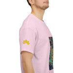 Unisex Heavy Cotton Tee - Poly Art - Flower of Euphorbia Helioscopia