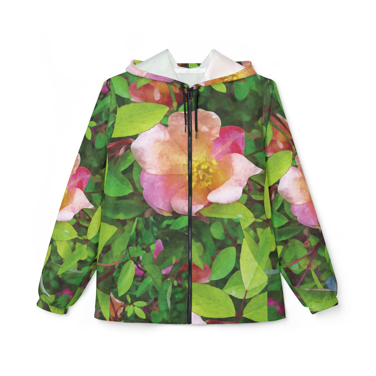 Windbreaker Jacket - Flower of Rose