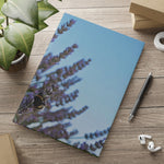 Hardcover Notebook with Puffy Covers - Flower of Lavender with Bombus Insect (Variant 1)