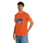 Unisex Heavy Cotton Tee - Poly Art - Sunset Sky (Variant 1)