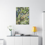 Stretched Matte Canvas - Poly Art - Apple's Tree Flower (Variant 1)