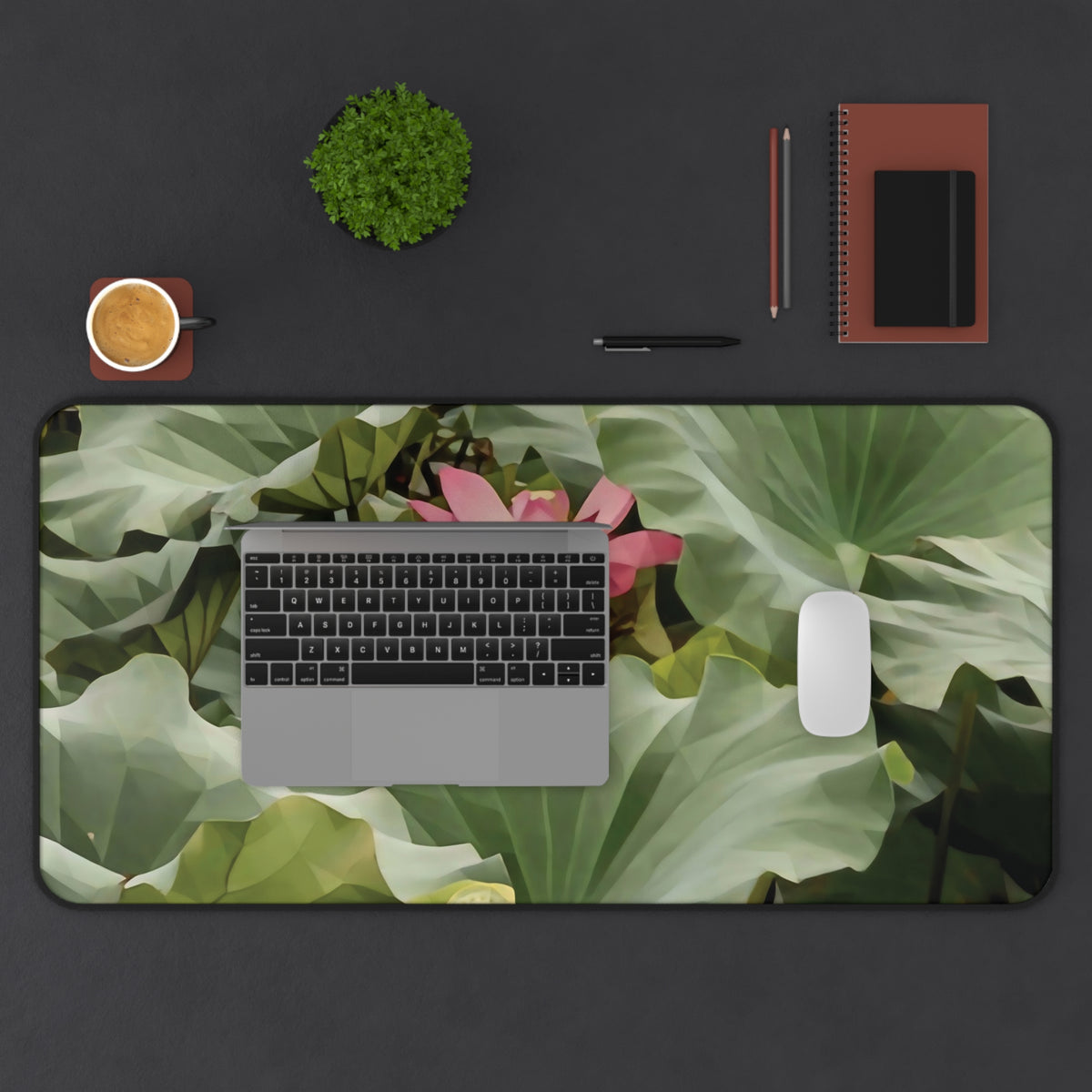 Desk Mat - Poly Art - Flower of Lotus (Variant 2)