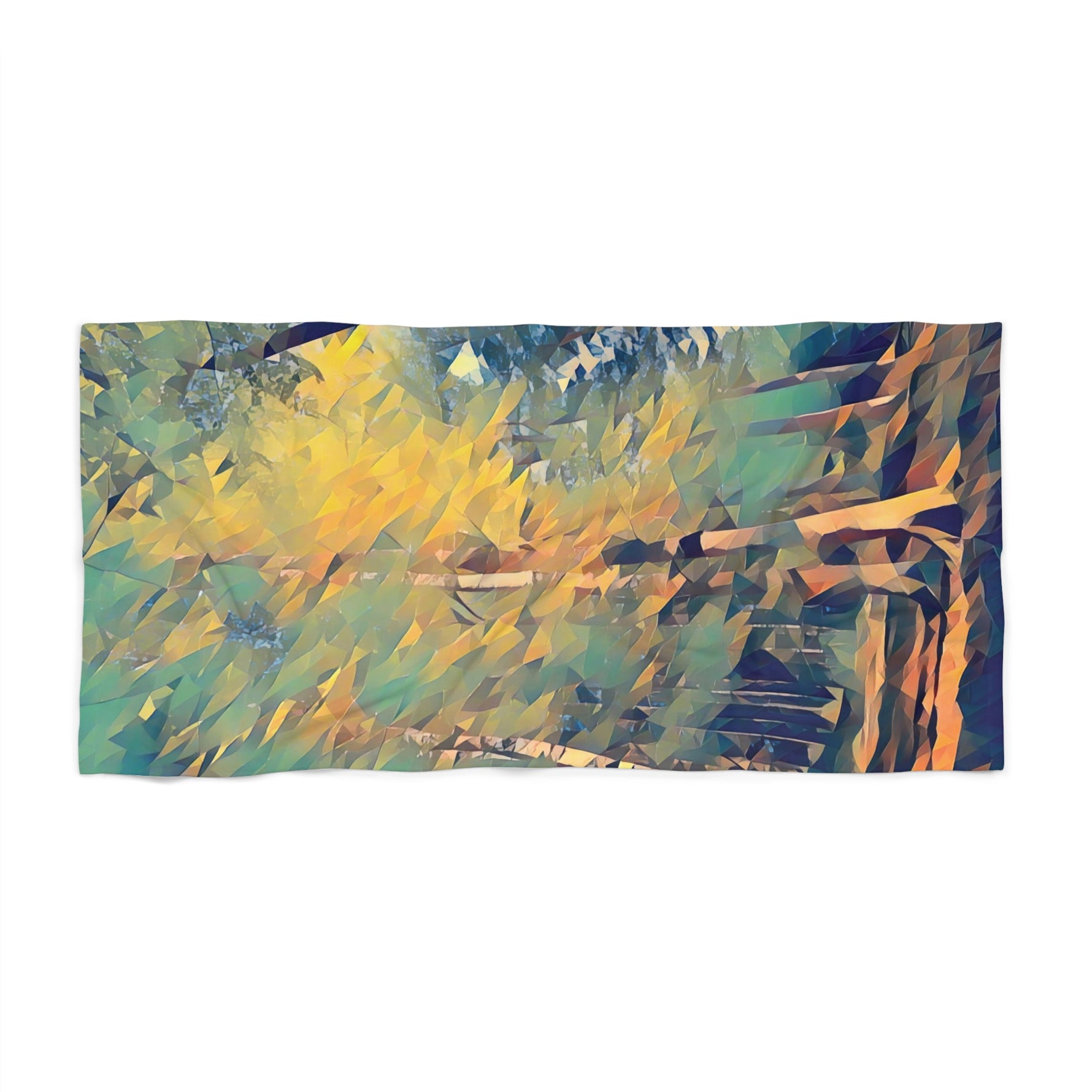 Beach Towel – Poly Art - Forest (Variant 02)