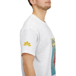 Unisex Heavy Cotton Tee - Poly Art - Flower of Dahlia (Variant 1)