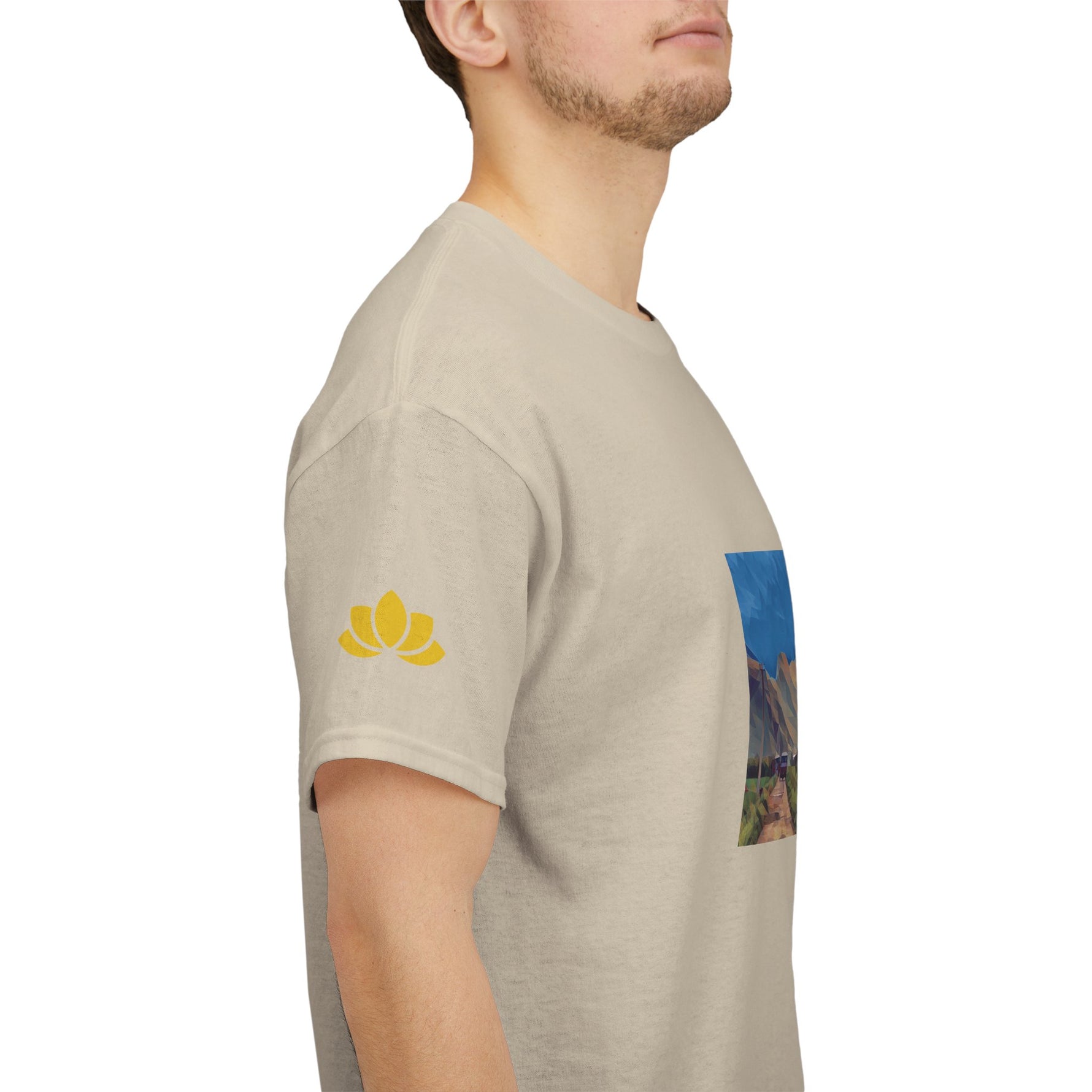 Unisex Heavy Cotton Tee - Poly Art - China's Guilin Hills
