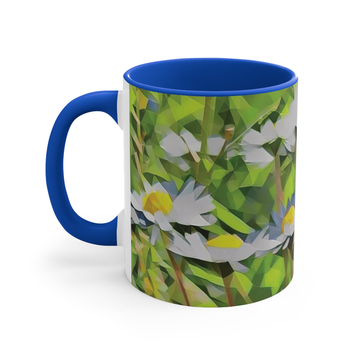 Mug 11oz - Poly Art - Flower of Daisies (Variant 01)