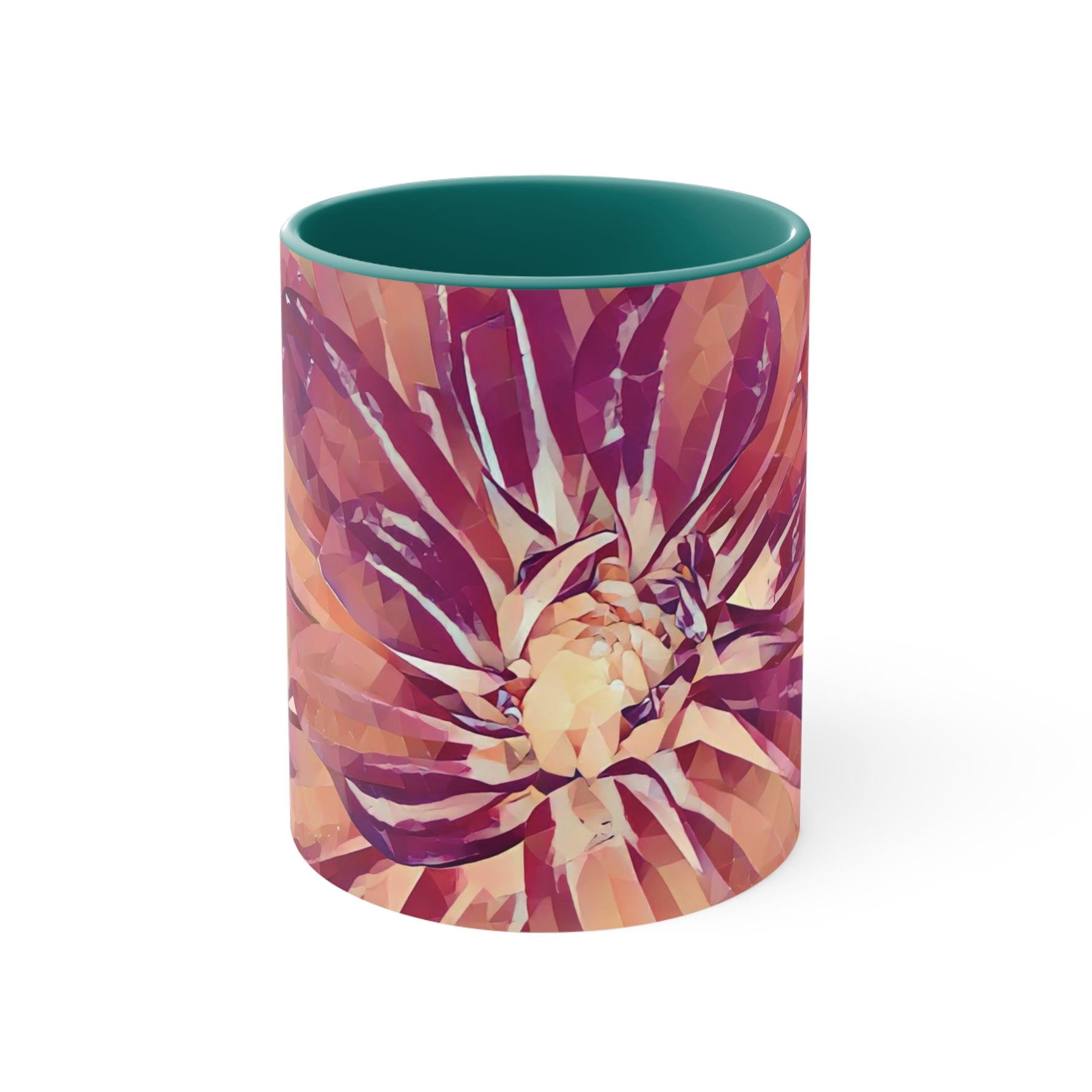 Mug 11oz - Poly Art - Flower of Dahlia (Variant 4)