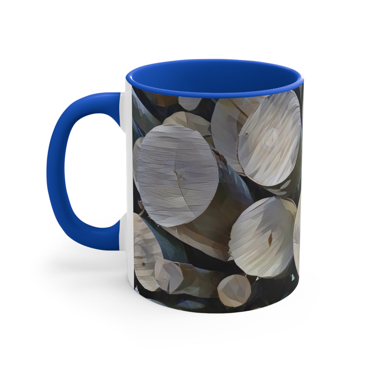 Mug 11oz - Poly Art - Wooden Trunks (Variant 3)
