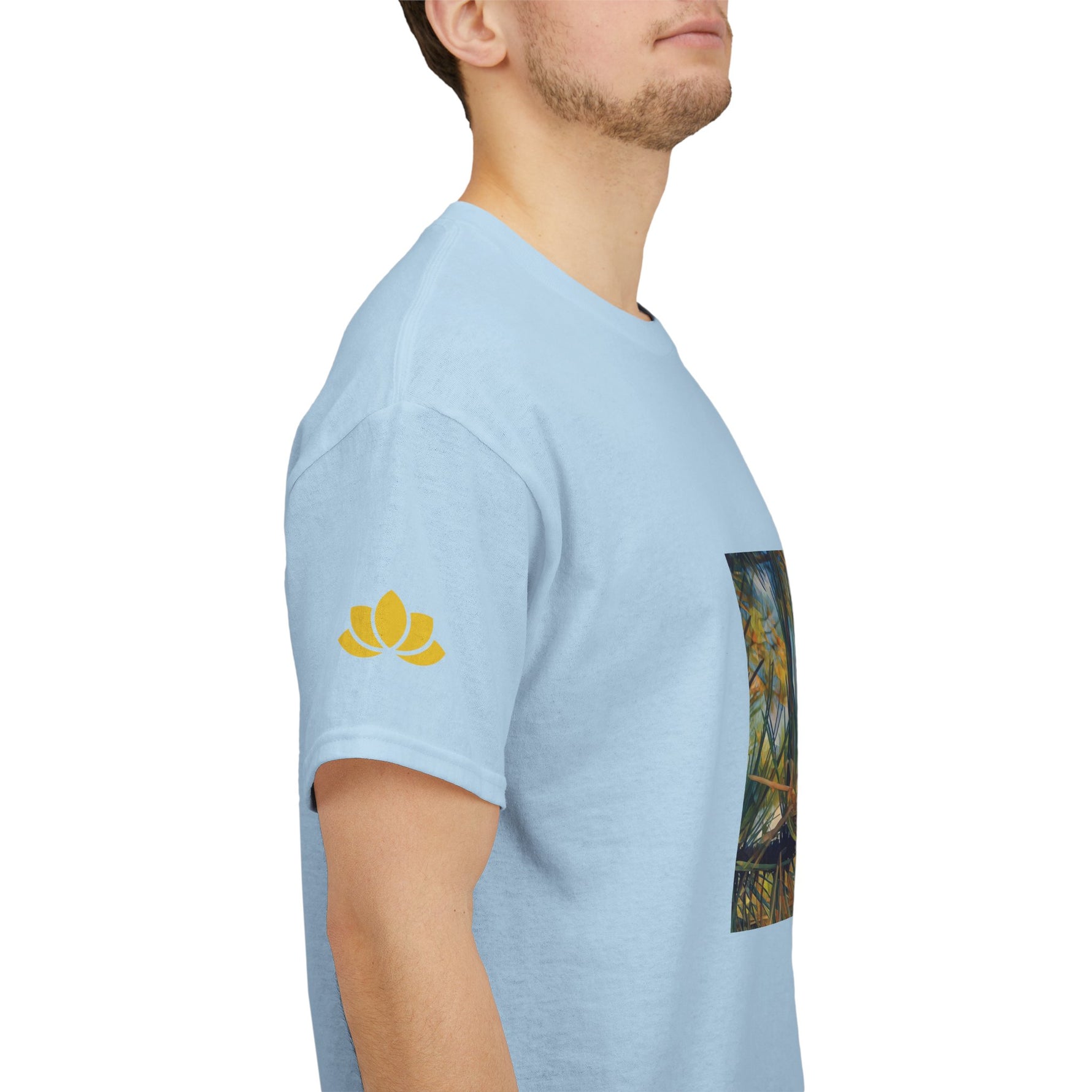 Unisex Heavy Cotton Tee - Poly Art - Fir Pinecone