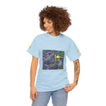 Unisex Heavy Cotton Tee - Flower of Lavender and Chamomile