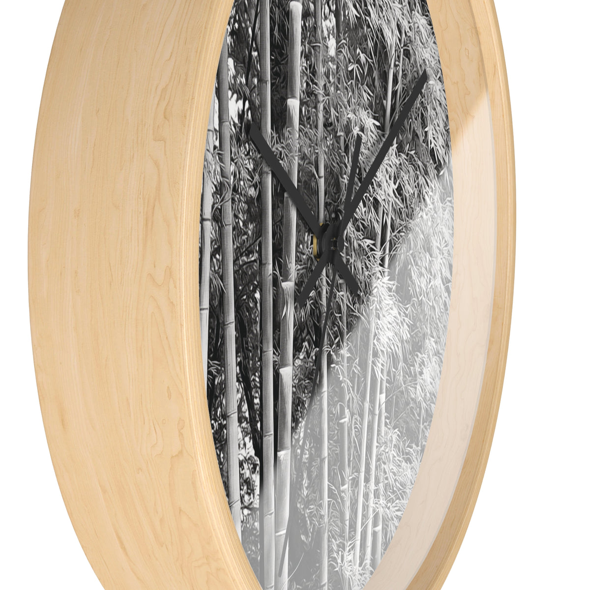 Wall Clock - Bamboo (B&W Variant)