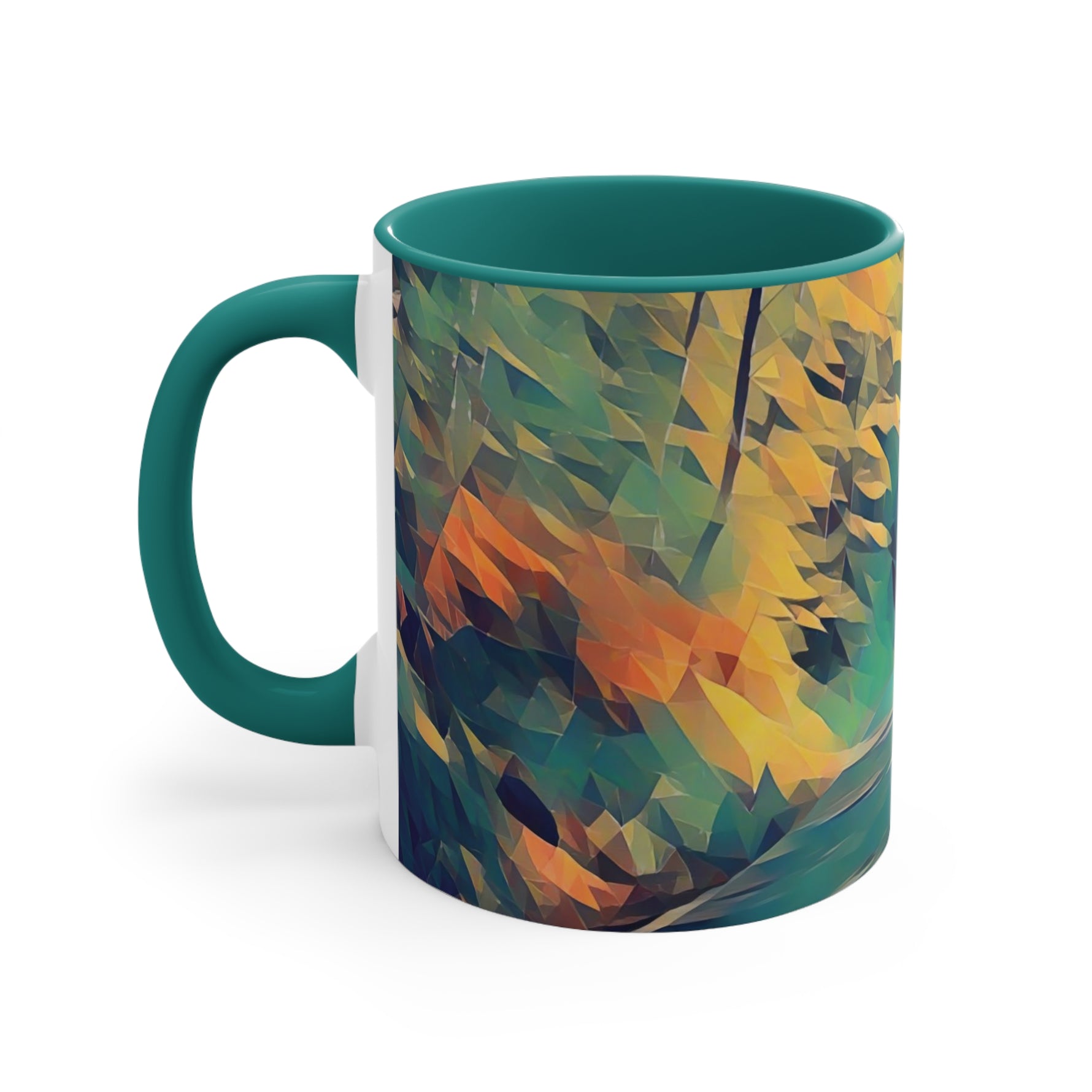 Mug 11oz - Poly Art - Forest (Variant 01)