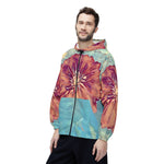 Windbreaker Jacket - Poly Art - Flower of Dahlia (Variant 1)