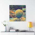 Stretched Matte Canvas - Poly Art - Stone Balance