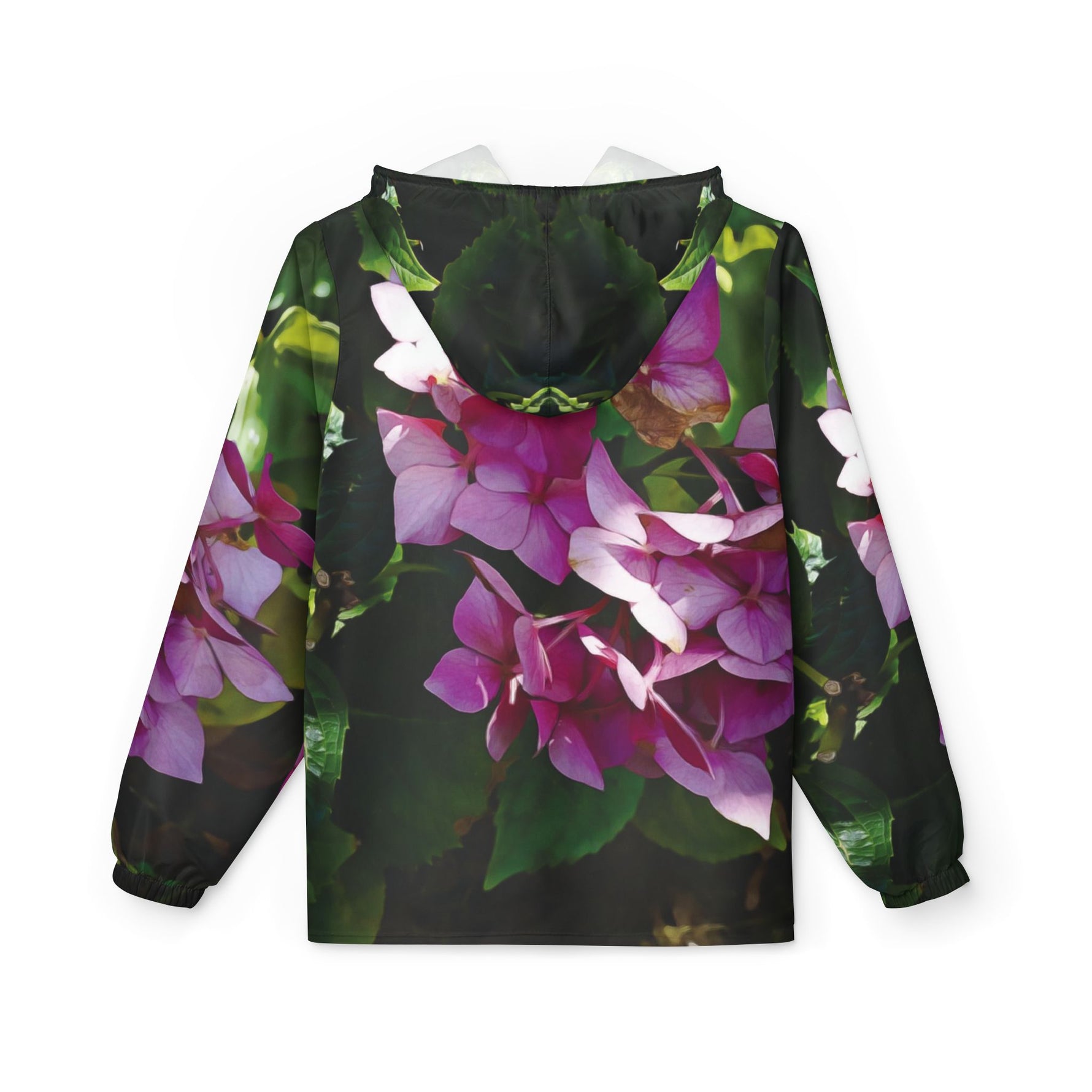 Windbreaker Jacket - Flower of Ortensia/Hydrangea Macrophylla