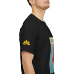 Unisex Heavy Cotton Tee - Poly Art - Flower of Dahlia (Variant 1)