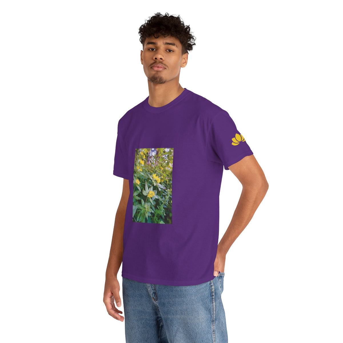 Unisex Heavy Cotton Tee - Flower of Lysimachia