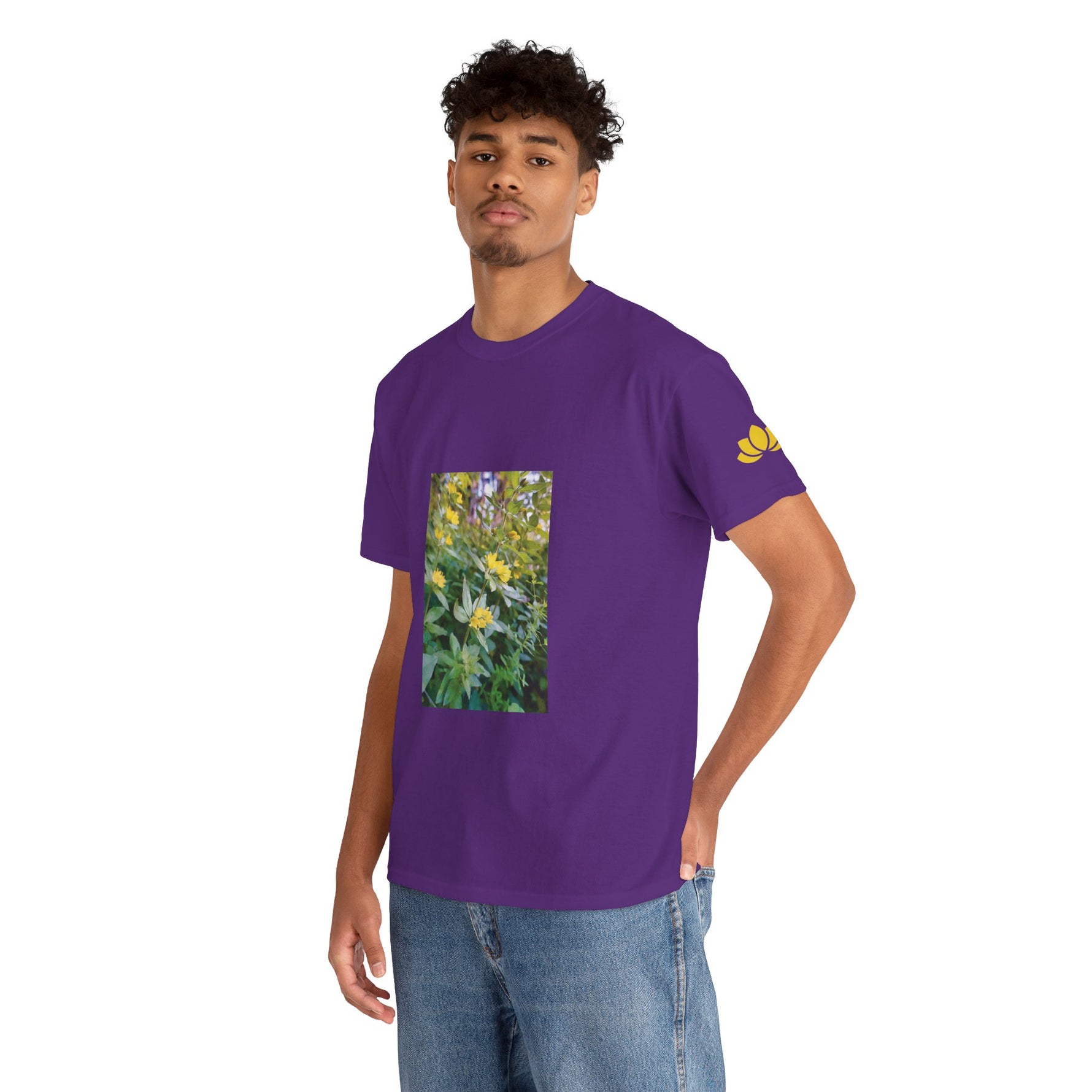 Unisex Heavy Cotton Tee - Flower of Lysimachia