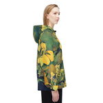 Windbreaker Jacket - Poly Art - Flower, Yellow Petals