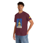Unisex Heavy Cotton Tee - Nepal, Buddha's Eyes (Variant 1)