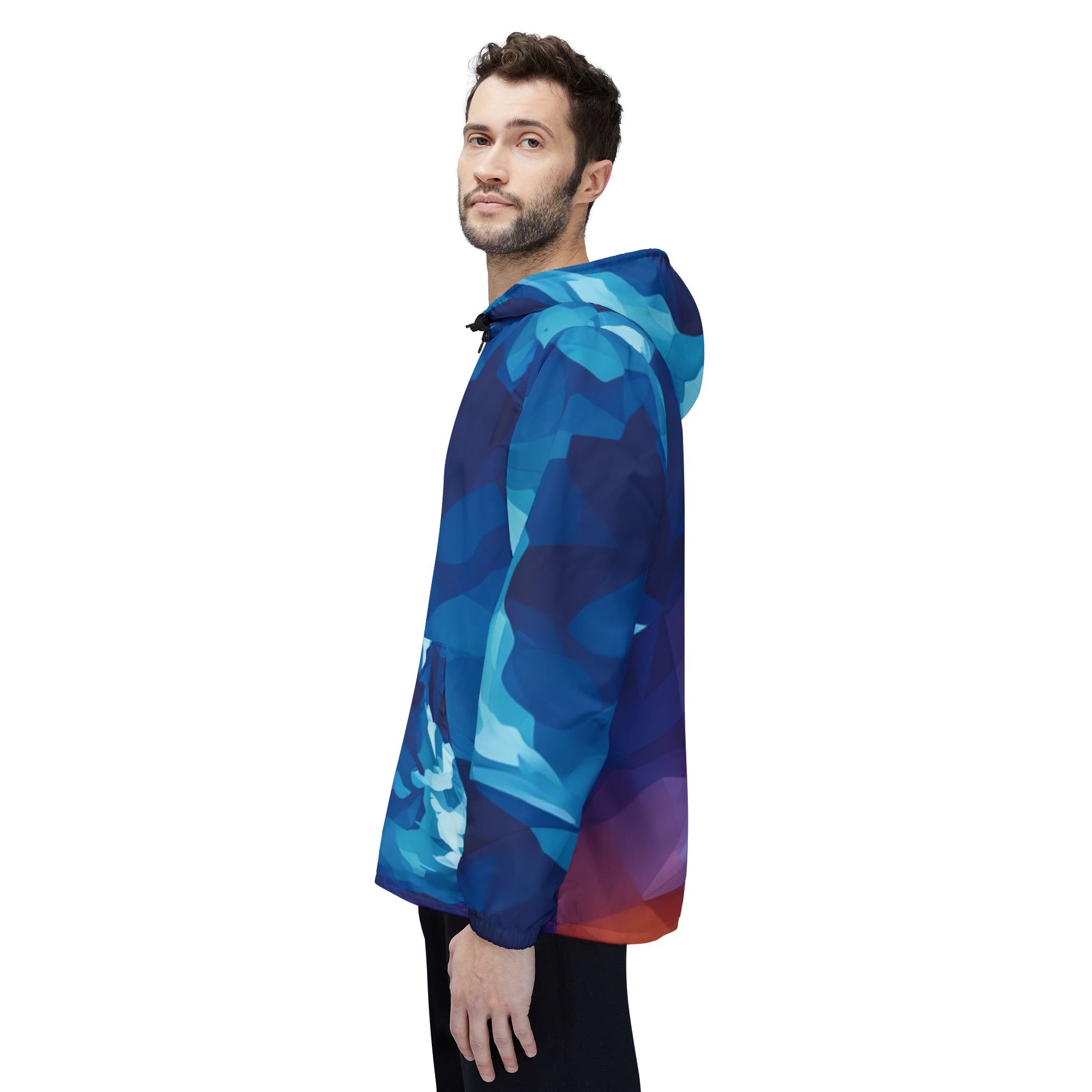 Windbreaker Jacket - Poly Art - Sunset Sky (Variant 2)