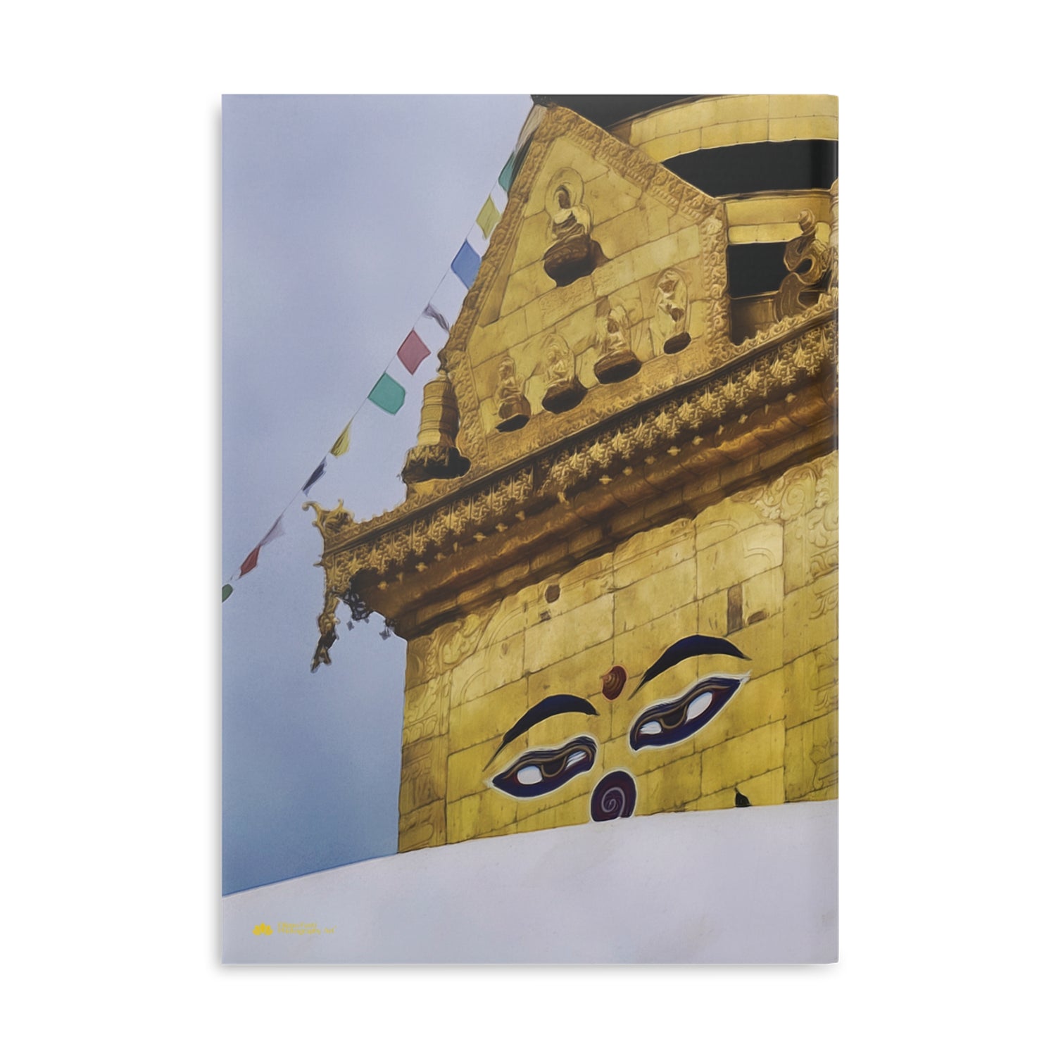 Hardcover Notebook with Puffy Covers - Nepal, Stupa with Buddha's Eyes (Variant 1)