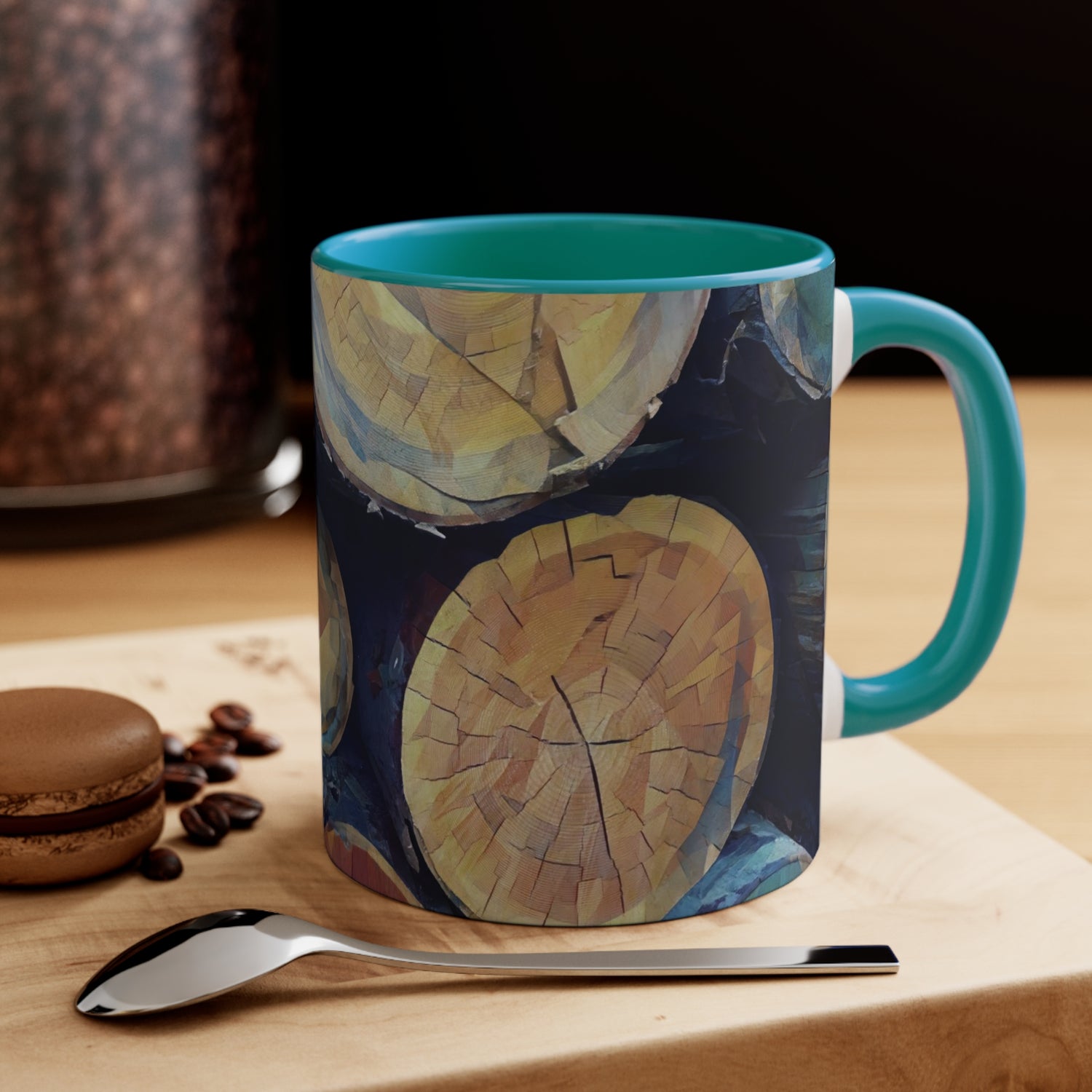 Mug 11oz - Poly Art - Wooden Trunks (Variant 4)