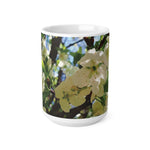 Ceramic White Cup 15oz - Apples' Tree Flower