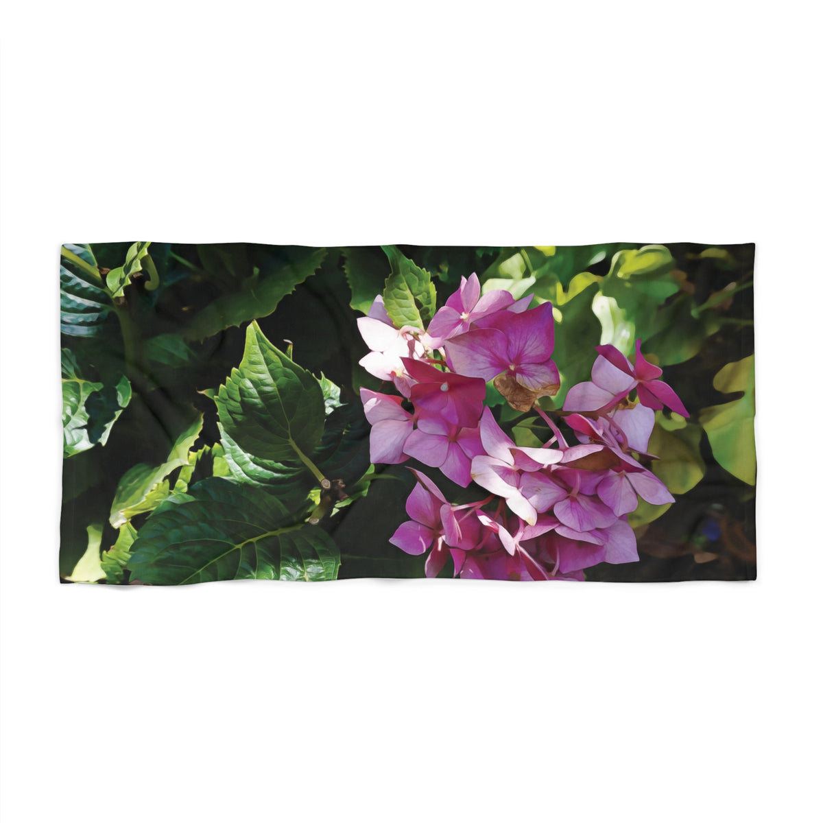 Beach Towel – Flower of Ortensia/Hydrangea Macrophylla