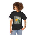 Unisex Heavy Cotton Tee - Poly Art - Flower of Calendula (Variant 1)