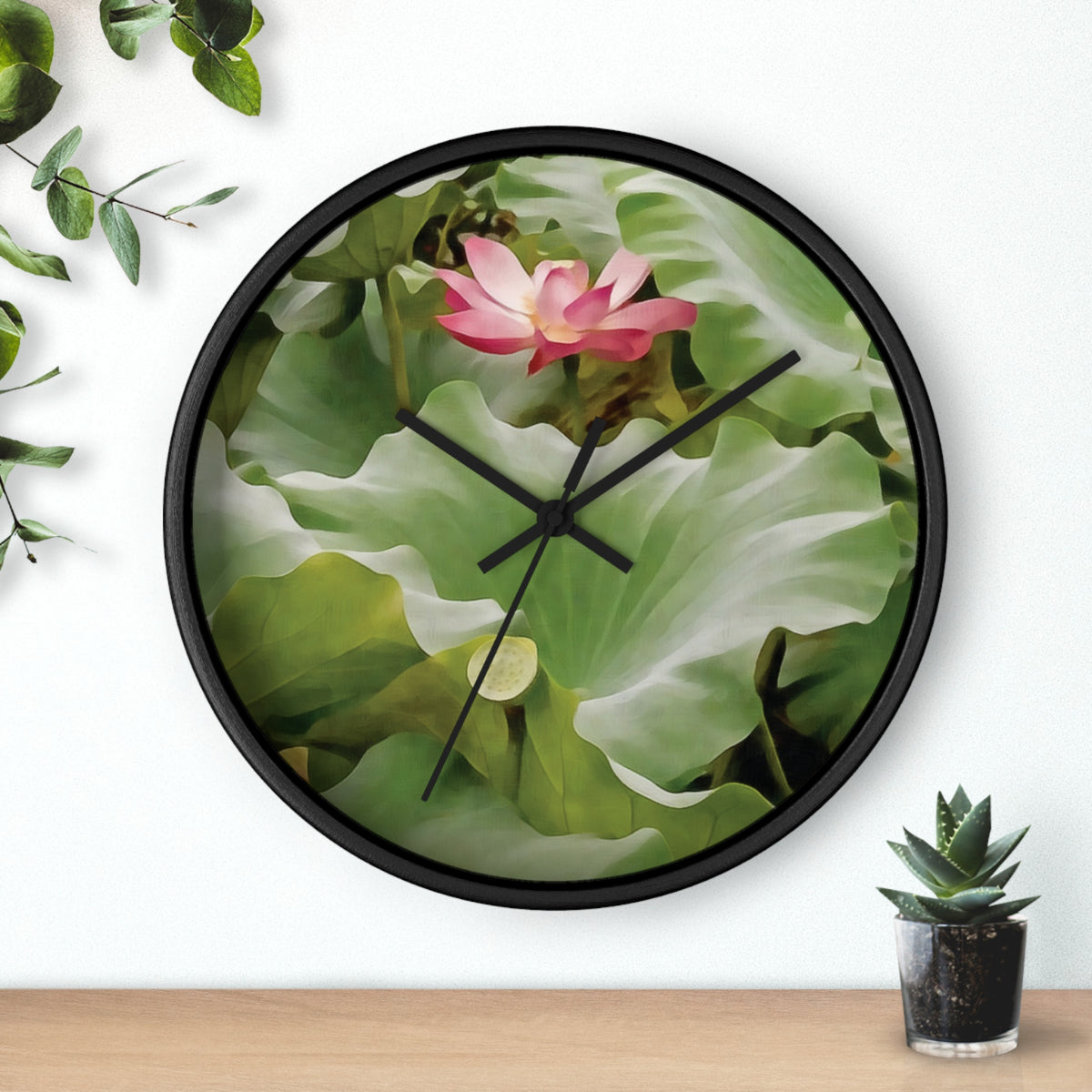 Wall Clock - Flower of Lotus (Variant 2)